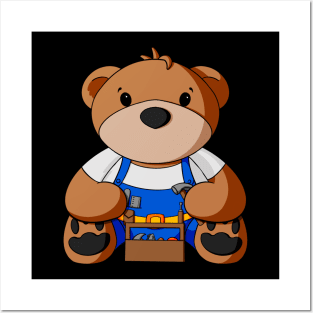 Handyman Teddy Bear Posters and Art